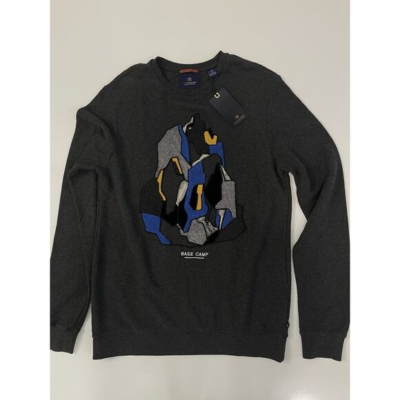 NWT SCOTCH & SODA Easy Catch BASE CAMP Crew Sweater Sweat Shirt Jumper - XL